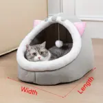 Soft Cat Bed for Resting & Sleeping with Breathable Design – gallery image 7