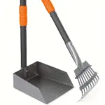 Stainless Steel Pooper Scooper Set for Pet Waste Pickup & Removal with Tray and Rake – gallery image 15