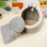 Cat Bed for Resting & Sleeping with Soft Mat and Breathable Basket Design – gallery image 9