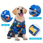 Thickened Fleece Pet Pajamas for Warm Indoor Wear with Placket Closure – gallery image 5