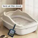 Semi-Enclosed Cat Litter Basin for Litter Containment & Waste Collection – gallery image 7