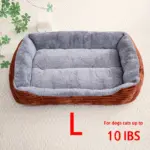 Pet Sleeping Nest Sofa Bed for Cats and Dogs for Resting & Lounging, Thick Rectangular Mattress – gallery image 7