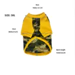 Camouflage Fleece Dog Crewneck Sweatshirt for Warmth and Coverage, Color-Block Design – gallery image 4