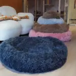 Plush Round Dog Bed for Resting & Sleeping with Deep Bolstered Shape – gallery image 5