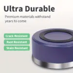 Non-Slip Stainless Steel Pet Bowl for Feeding Cats and Dogs, Round Design – gallery image 9