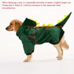Winter Fleece Dog Hat for Warmth & Head Coverage, Dinosaur Style – gallery image 4