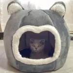 Enclosed Cat Bed for Warm Resting with Insulated Design and Fleece Lining – gallery image 2