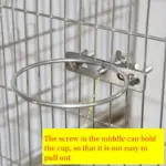 Stainless Steel Pet Bowl for Food and Water with Hanging Straps and Screw-Mount Hardware – gallery image 9