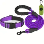 Reflective Pet Leash and Adjustable Nylon Collar for Dog Walking & Control – gallery image 11
