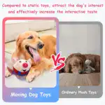 Rechargeable Interactive Pet Toy Ball for Bouncing & Squeaking, Washable Design – gallery image 10