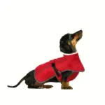 Warm Windproof Dog Jacket for Cold-Weather Wear, Fleece-Lined High Collar – gallery image 12