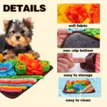 Pet Sniffing Pad for Slow Feeding & Puzzle Play with Two-Tone Color Design – gallery image 6