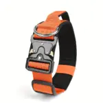 Tactical Dog Collar for Training & Outdoor Walks, Adjustable Nylon Webbing with Zinc Alloy Connector – gallery image 2