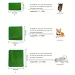 Artificial Turf Pet Potty Mat for Indoor Potty Training with Quick-Drain Surface – gallery image 4
