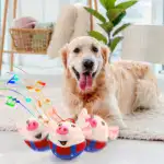 Rechargeable Interactive Pet Toy Ball for Bouncing & Squeaking, Washable Design – gallery image 7