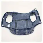 Pull-On Denim-Style Dog Vest for Wearing & Light Coverage, Two-Leg Design – gallery image 10