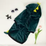 Winter Fleece Dog Hat for Warmth & Head Coverage, Dinosaur Style – gallery image 8