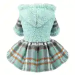 Fleece Hooded Dog Sweater for Warmth in Cold Weather with Plaid Pattern – gallery image 6