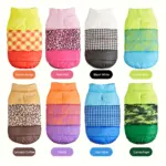 Three-Color Patchwork Padded Pet Coat for Cold-Weather Wear – gallery image 6