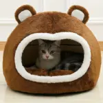 Enclosed Pet Bed for Resting & Sleeping with Soft Cushioned Interior – gallery image 3