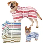 Dog Bath Robe for Drying After Baths and Grooming, Adjustable Snap Closure, Machine Washable – gallery image 7