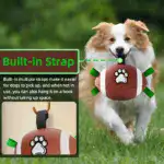 Inflatable Rubber Dog Football for Interactive Play & Chewing with Air Pump and Paw Print Design – gallery image 6