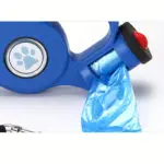 Retractable Dog Leash for Walking Control with Built-In Waste Bag Holder – main image