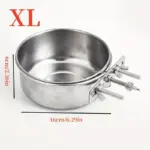 Stainless Steel Pet Bowl for Food and Water with Hanging Straps and Screw-Mount Hardware – gallery image 7