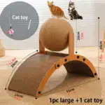 2-in-1 Cat Scratching Post for Scratching & Play with Sisal Surface and Hanging Ball – gallery image 6
