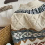 Thick Pet Vest for Warmth in Cooler Weather with Diamond Pattern – gallery image 12