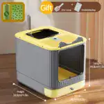 Covered Cat Litter Box Enclosure for Odor Control & Privacy with Easy-Clean Design – gallery image 10