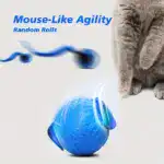 Automatic Interactive Cat Toy for Rolling & Chasing with Two-Speed Adjustment – gallery image 7