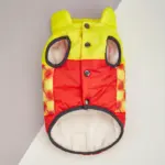 Three-Color Patchwork Padded Pet Coat for Cold-Weather Wear – gallery image 16