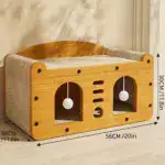 Cat House Condo for Indoor & Outdoor Resting with Ventilated Doors and Scratching Boards – gallery image 5