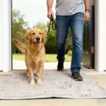 Mud-Absorbing Dog Mat for Trapping Moisture & Dirt, Non-Slip Washable Microfiber – gallery image 6