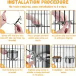 Stainless Steel Pet Bowl for Food and Water with Hanging Straps and Screw-Mount Hardware – gallery image 12