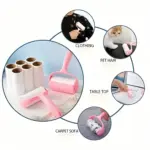Lint Roller with Handle for Removing Lint & Pet Hair, Hand-Tear Sheets – gallery image 5