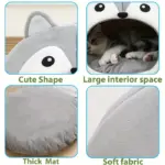 Cozy Cat Bed for Resting & Lounging with Soft Polyester Surface – gallery image 5