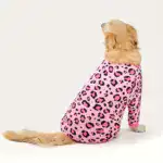Plush Leopard Dog Pajamas for Warmth and Lounging – gallery image 3