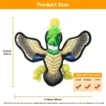 Bite-Resistant Squeaky Dog Chew Toy for Chewing & Interactive Play, Animal Print Design – gallery image 9