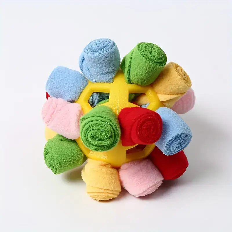 6378b845-ba7d-400c-935b-9a485a1d045f Interactive Snuffle Ball for Dogs for Treat Dispensing & Puzzle Play, Durable Rubber Design – main image