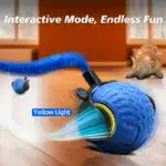 Automatic Interactive Cat Toy for Rolling & Chasing with Two-Speed Adjustment – gallery image 10