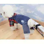 Plaid Imitation Denim Dog Jacket for Warmth and Outdoor Wear – gallery image 8