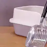 Metal Cat Litter Scoop for Sifting & Waste Removal with Long Handle – gallery image 17