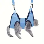 Cat Grooming Restraint Hammock for Nail Trimming & Handling with Adjustable Support Straps – gallery image 7