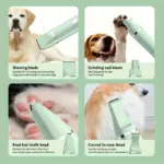 Pet Grooming Kit for Trimming & Nail Grinding with 4-in-1 Electric Trimmer and USB Rechargeable Design – gallery image 9
