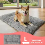 Ultra-Soft Plush Dog Crate Pad for Resting & Lounging with Raised Edges – gallery image 6