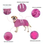 Quick-Dry Dog Bathrobe for Drying After Bathing & Grooming with Embroidered Detail – gallery image 18