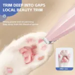 Cordless Mini Pet Grooming Clippers for Trimming Hair Around Face, Paws, Ears and Rear – gallery image 12