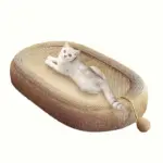 Oval Cat Scratching Board for Scratching & Claw Care with Sisal Surface – gallery image 9